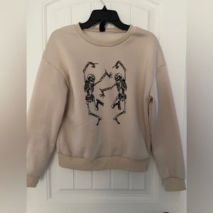 SHEIN skeleton crew neck hoodie.